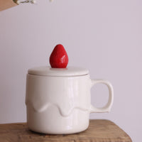 DECOLE Candle Cake Mug with Lid