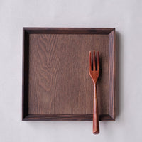 Non-Slip Surface Natural Wood Serving Tray