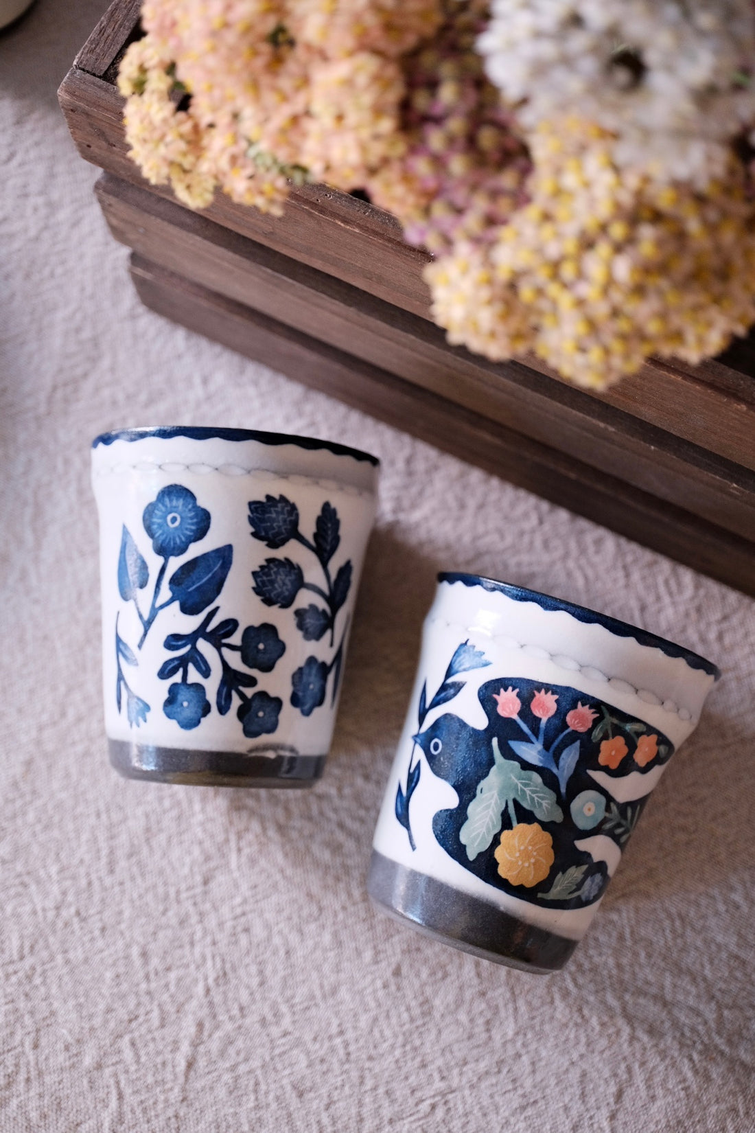 Nakagaki Tomoko Kohiki Hand Painted Free Cup - KP7