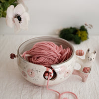 Tsubouchi Mayumi 坪内真弓 Yarn Bowl MT16 - Pink