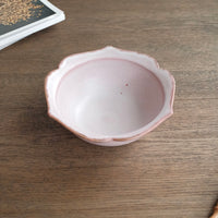 Norio Nakabayashi 中林範夫 Medium Floral Shaped Bowl - Pink NN02