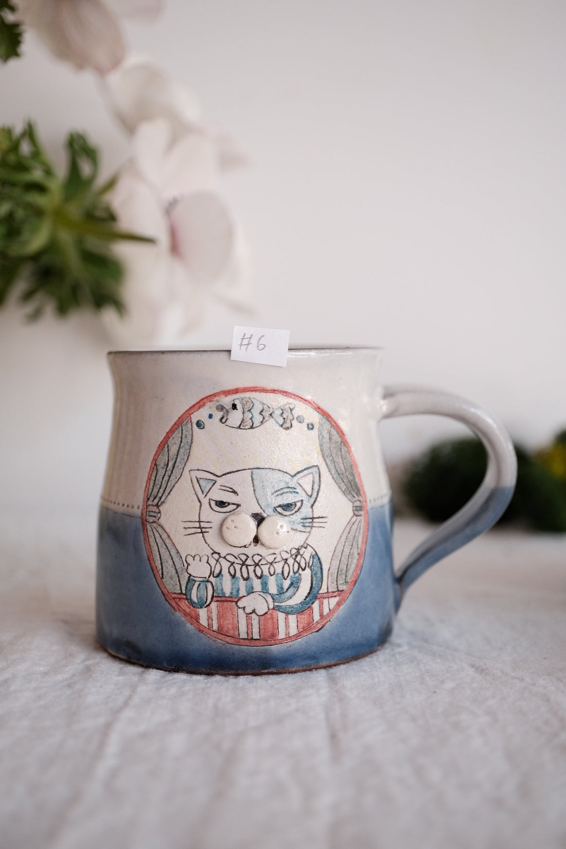 Tsubouchi Mayumi 坪内真弓 Hand Painted Mug MT09 - #6