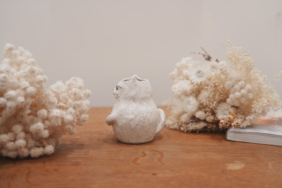 Shoko Matsuura 松浦唱子 Medium Cat Flower Vase SM02 #1