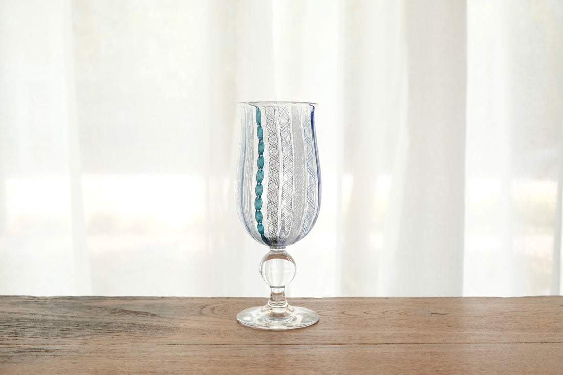 Makiko Kitagata 北形槙子 Lace Goblet Glass MG07