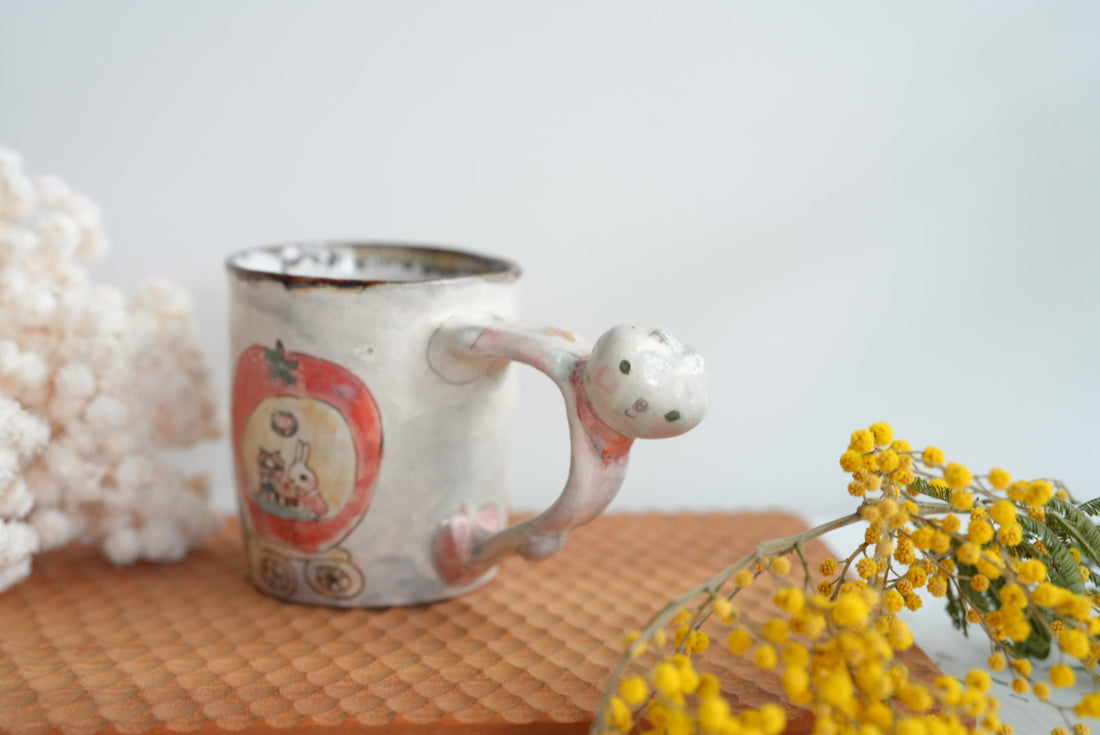 Sayo Horimizu 堀水小夜 Animal Handled Mug SH03