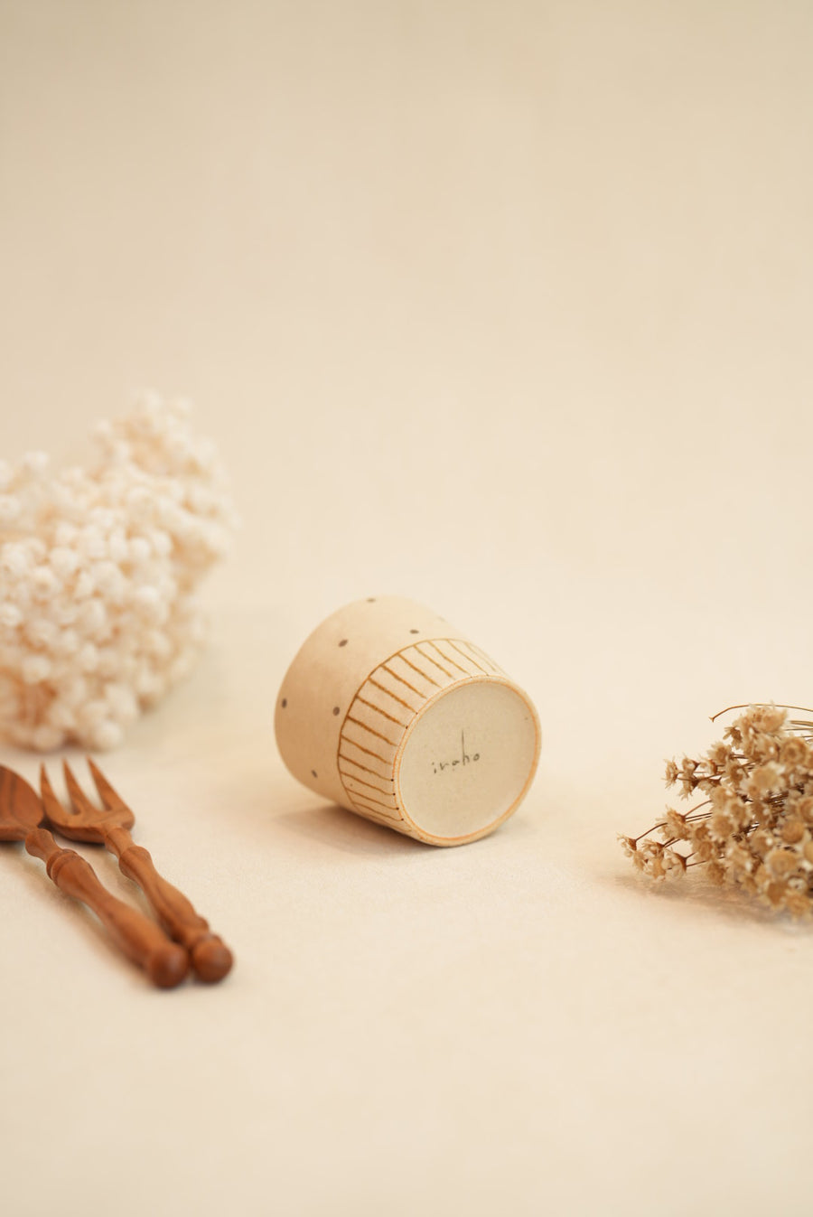 Chiho Yoshida 穗屋工房 Straight Cup -Line & Dots CY21