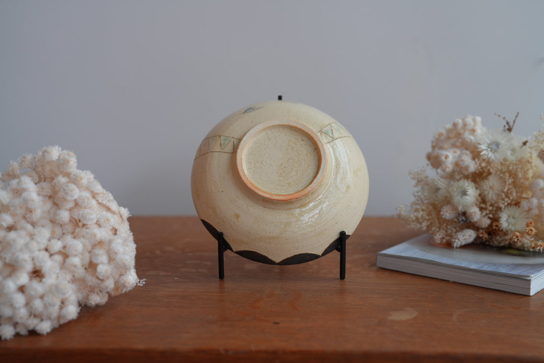 Shoko Hirano 平野照子 Cat Large Bowl SR14 #2