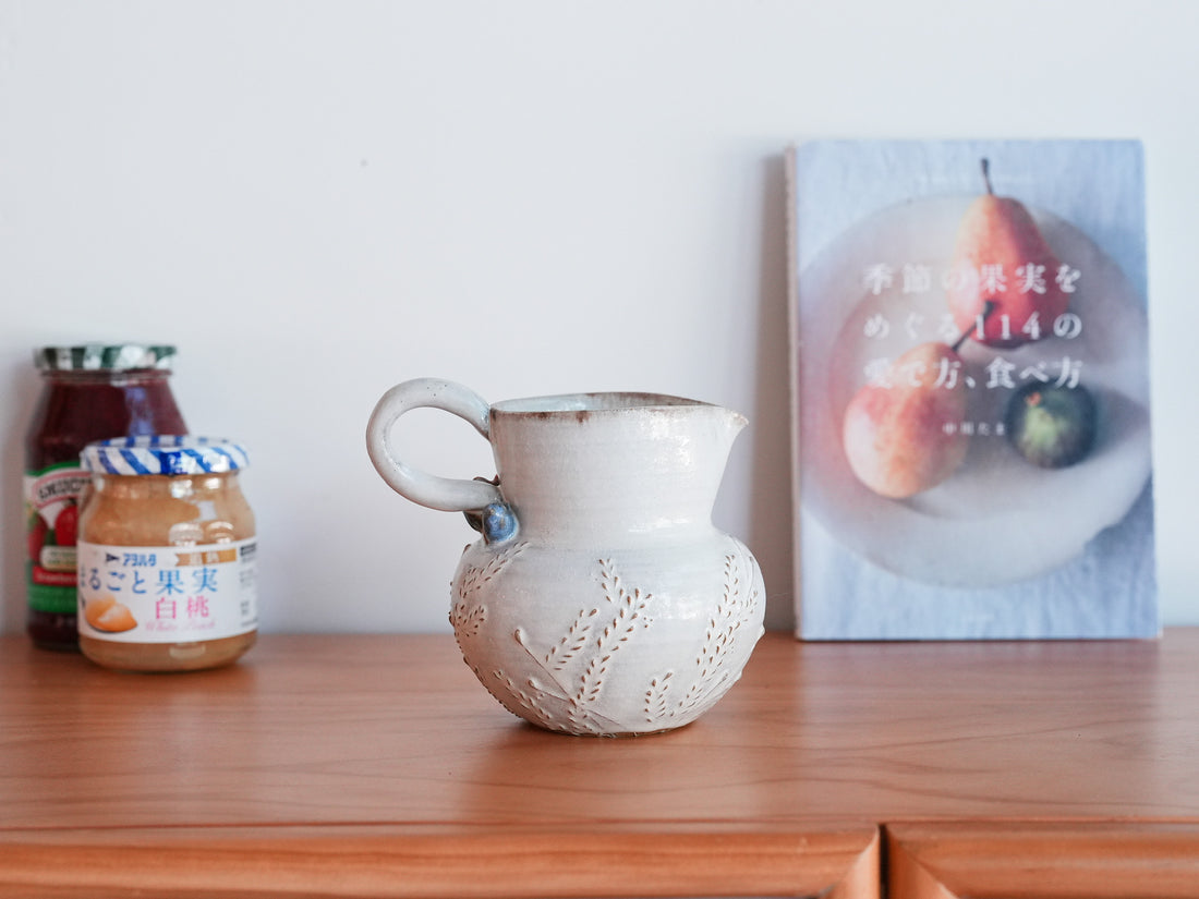 Satomi Motohashi 本橋里美 Bird and Flower Jug - Medium SM20