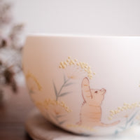 Baizhi Studio - Fennel Orange Cat Coffee/Tea Egg Shape Cup