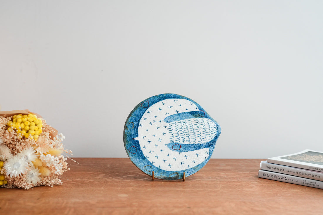 Hapun Pottery 拝志睦子 Flat Plate HP10