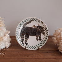 Tomoko Kubo コンガリ舍 Cat Plate TK24