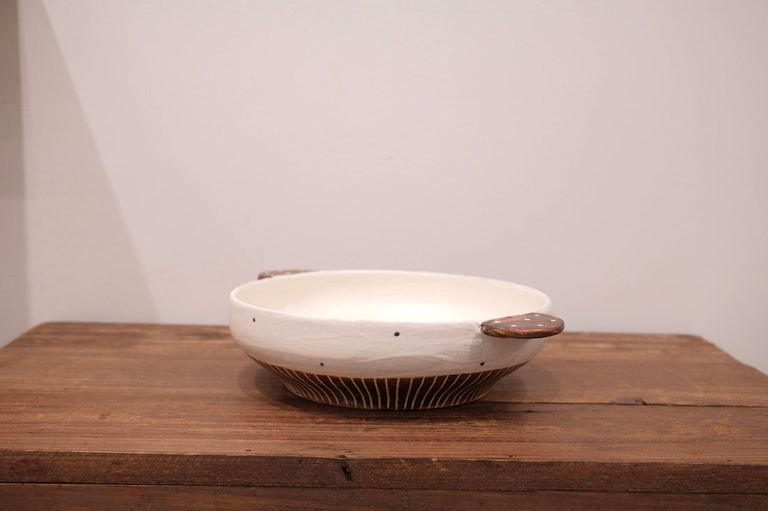 Emishi Kobo 池田匡優&美弥子 - Double Handled Plate EK18