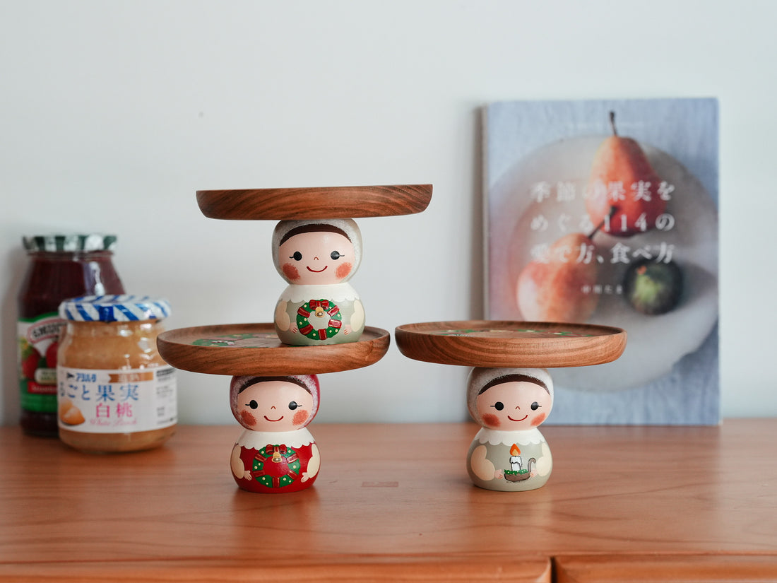Kiezakka 木繪雜貨 Pedestal Plate - Christmas KZ01