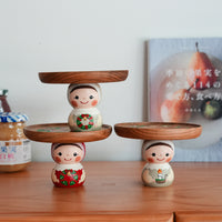 Kiezakka 木繪雜貨 Pedestal Plate - Christmas KZ01