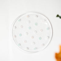 Fuji Glass Studio Flower Plate Pink 14cm