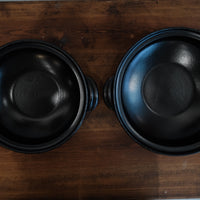 Setoware Flower Donabe Claypot - Purple