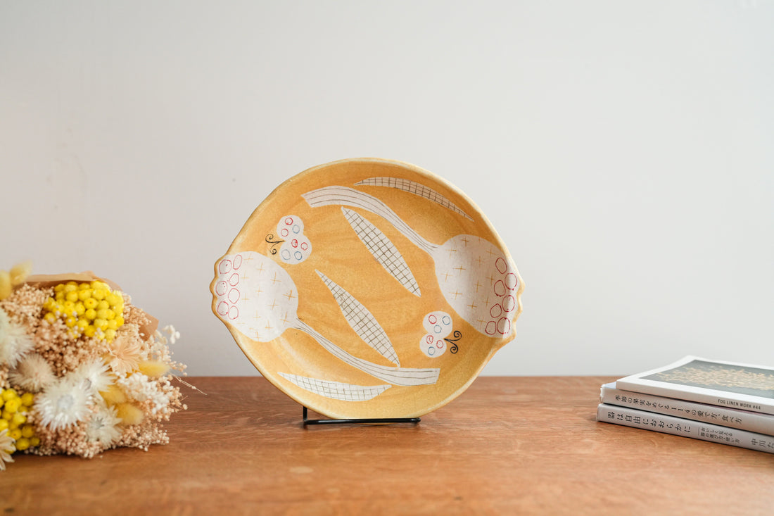 Hapun Pottery 拝志睦子 Large Plate HP16