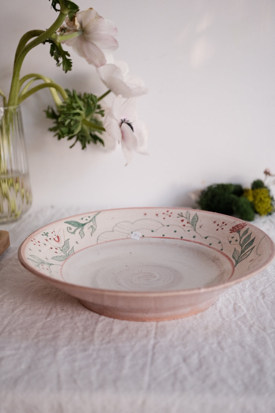 Tsubouchi Mayumi 坪内真弓 Hand Painted Round Plate MT14 - #2