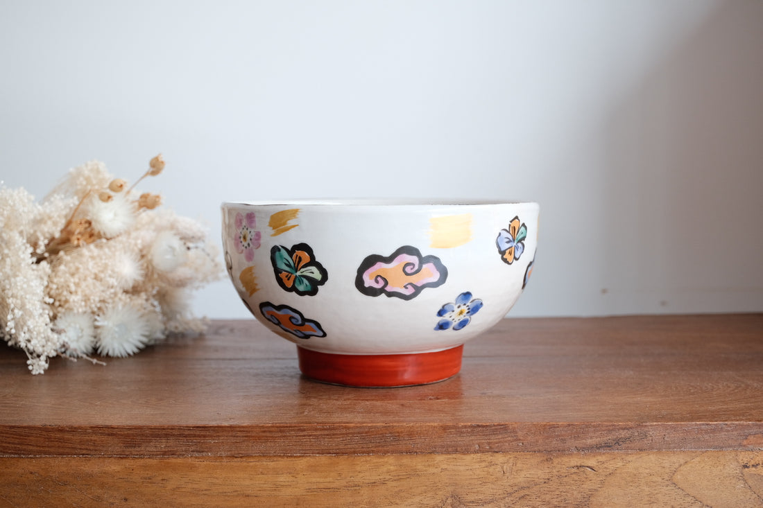 夕立窯 Japanese Style Ramen Bowl