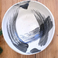 Minoware Ramen Bowl Don Bowl Black & White