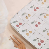 Kei Mitsumochi ミツ持啓 Rectangle Plate - Checked Pattern Mix Cherry KM17