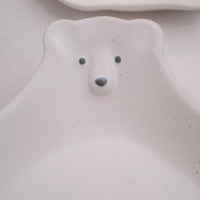 Mashiko Pottery Yoshizawa Polar Bear Plate