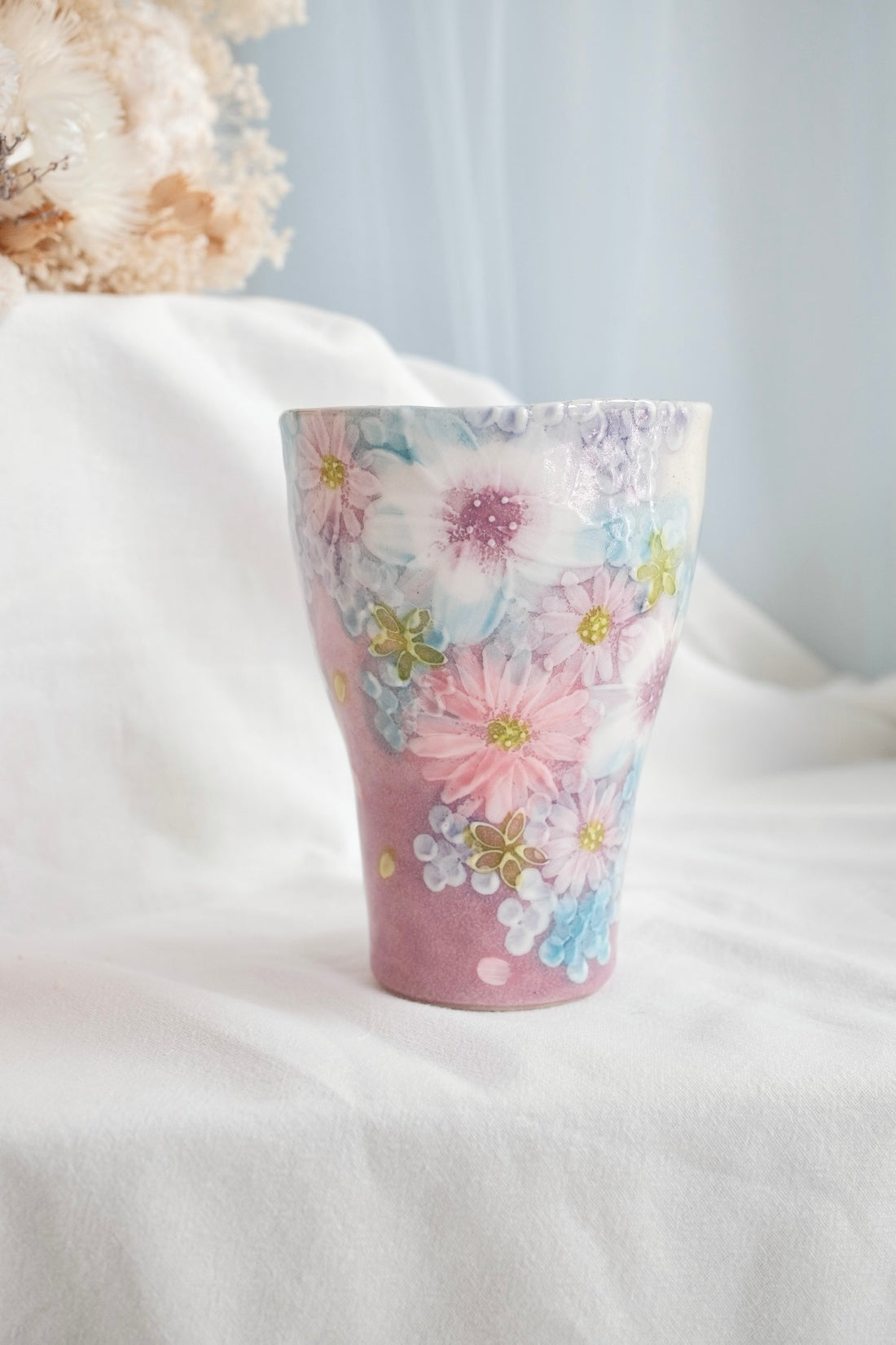 Seto Ware Flower Coke Cup