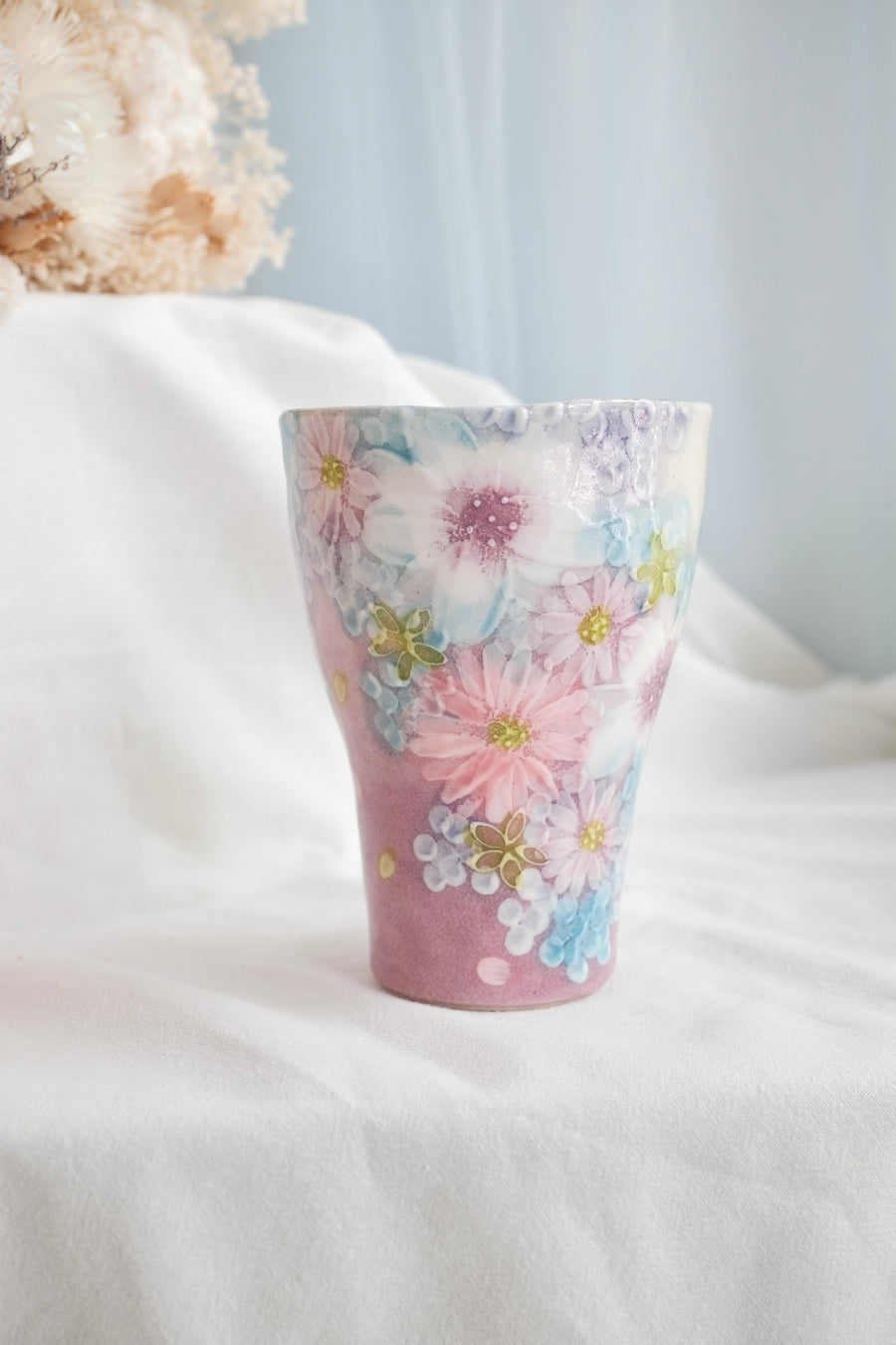 Seto Ware Flower Coke Cup