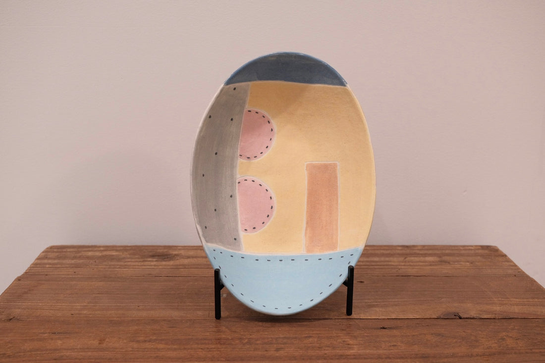 Emishi Kobo 池田匡優&美弥子 - Coloured Oval Plate Medium EK33
