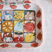 Asako Yamaguchi 山口麻子 Animal Square Deep Plate AI26