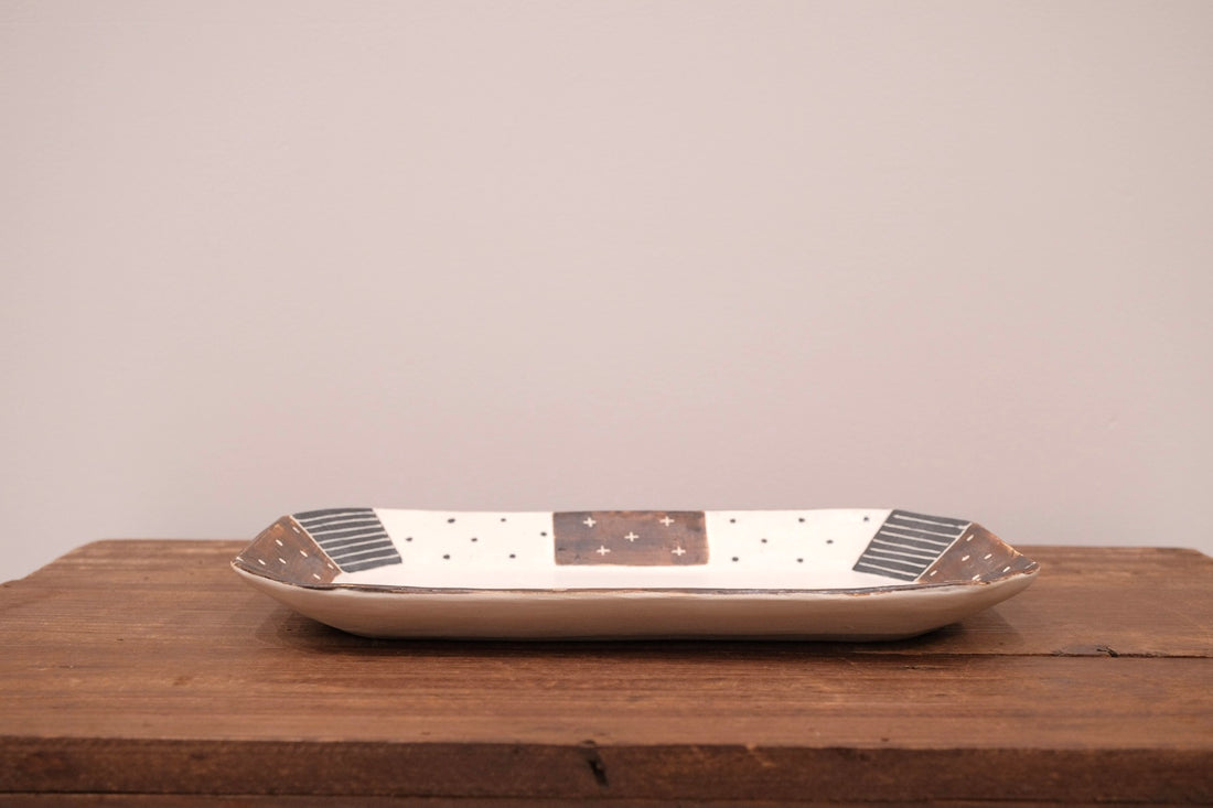 Emishi Kobo 池田匡優&美弥子 - Wide Octagon Plate Large EK03