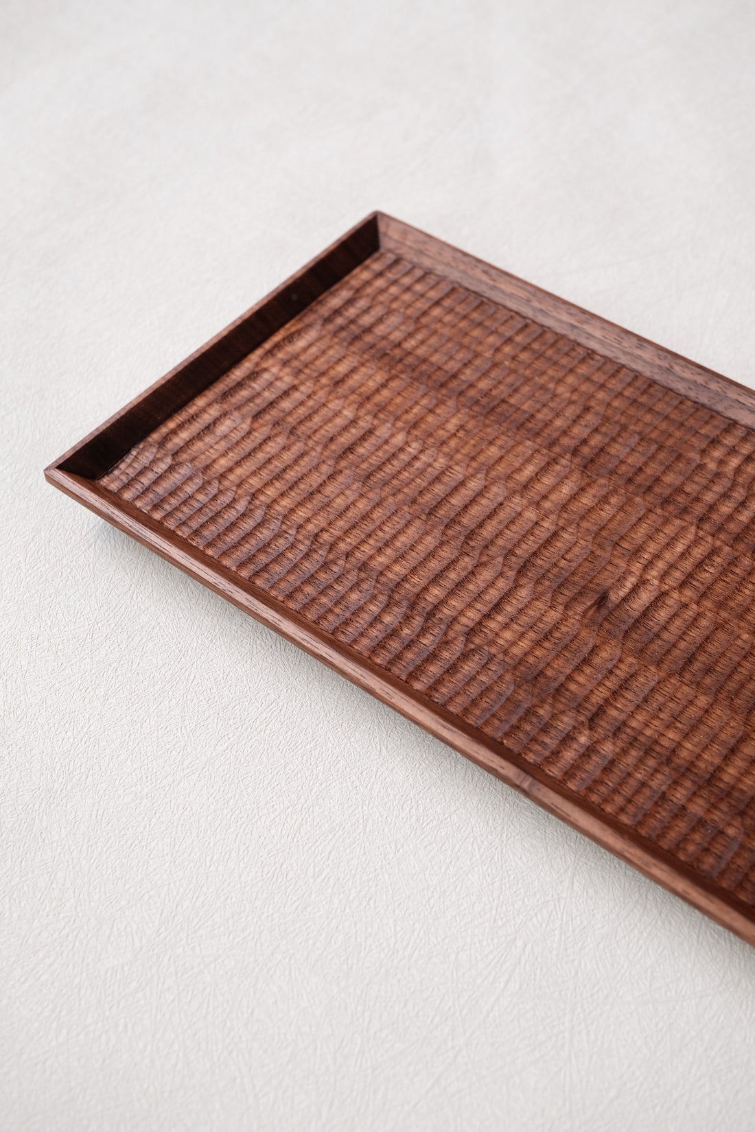 Kazunori Takatsuka 高塚和則 Rectangle Long Tray Walnut Wood KU12