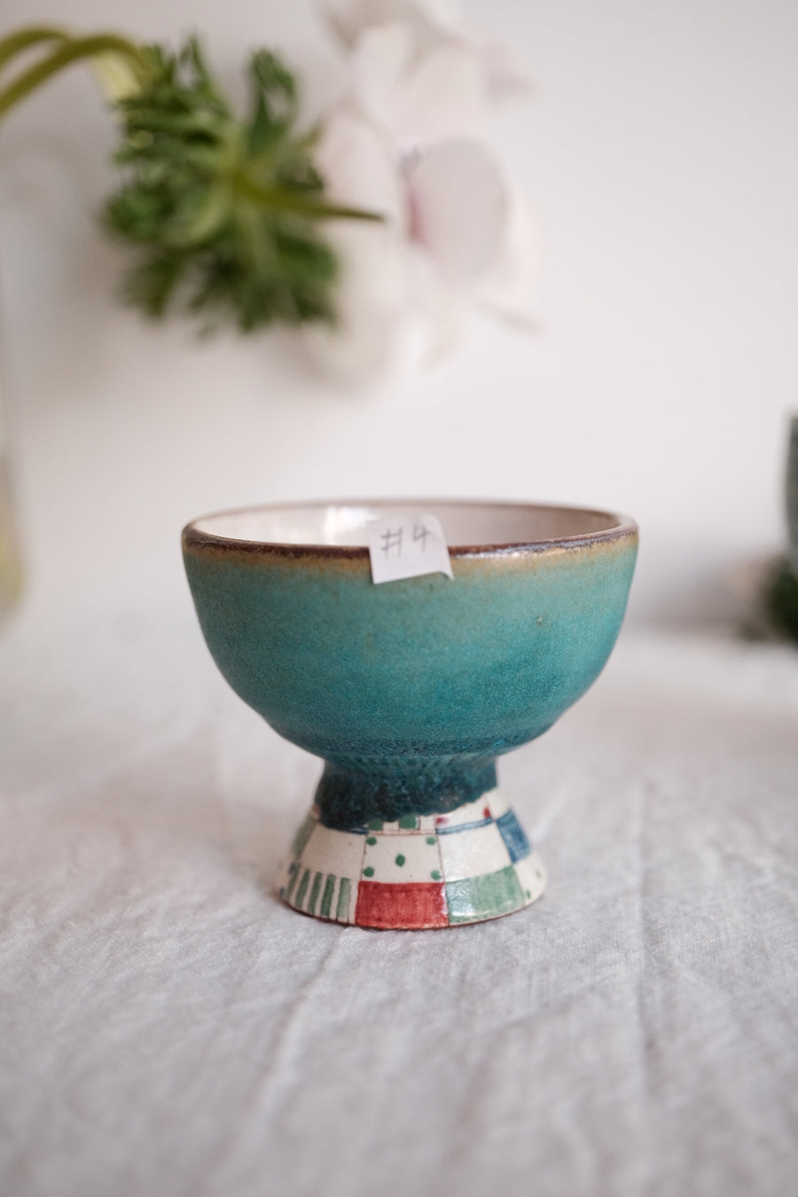 Tsubouchi Mayumi 坪内真弓 Hand Painted Goblet MT17 - #4