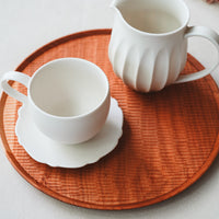 Kazunori Takatsuka 高塚和則 Round Cherry Wood Tray KU03