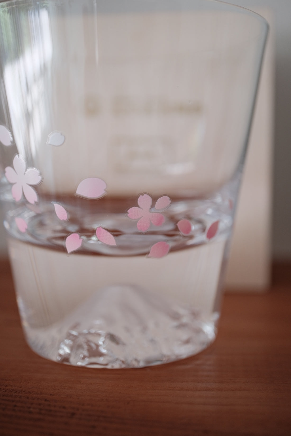 Edo Glass Mt. Fuji Sakura Glass Cup Coloring Changing Cups