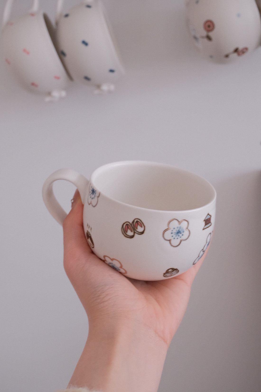 Tobe-ware Golden Ume Mug