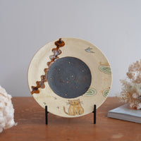 Shoko Hirano 平野照子 Cat Large Plate SR13 #1