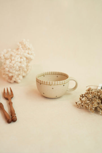 Chiho Yoshida 穗屋工房 Mug - Line & Dots CY14