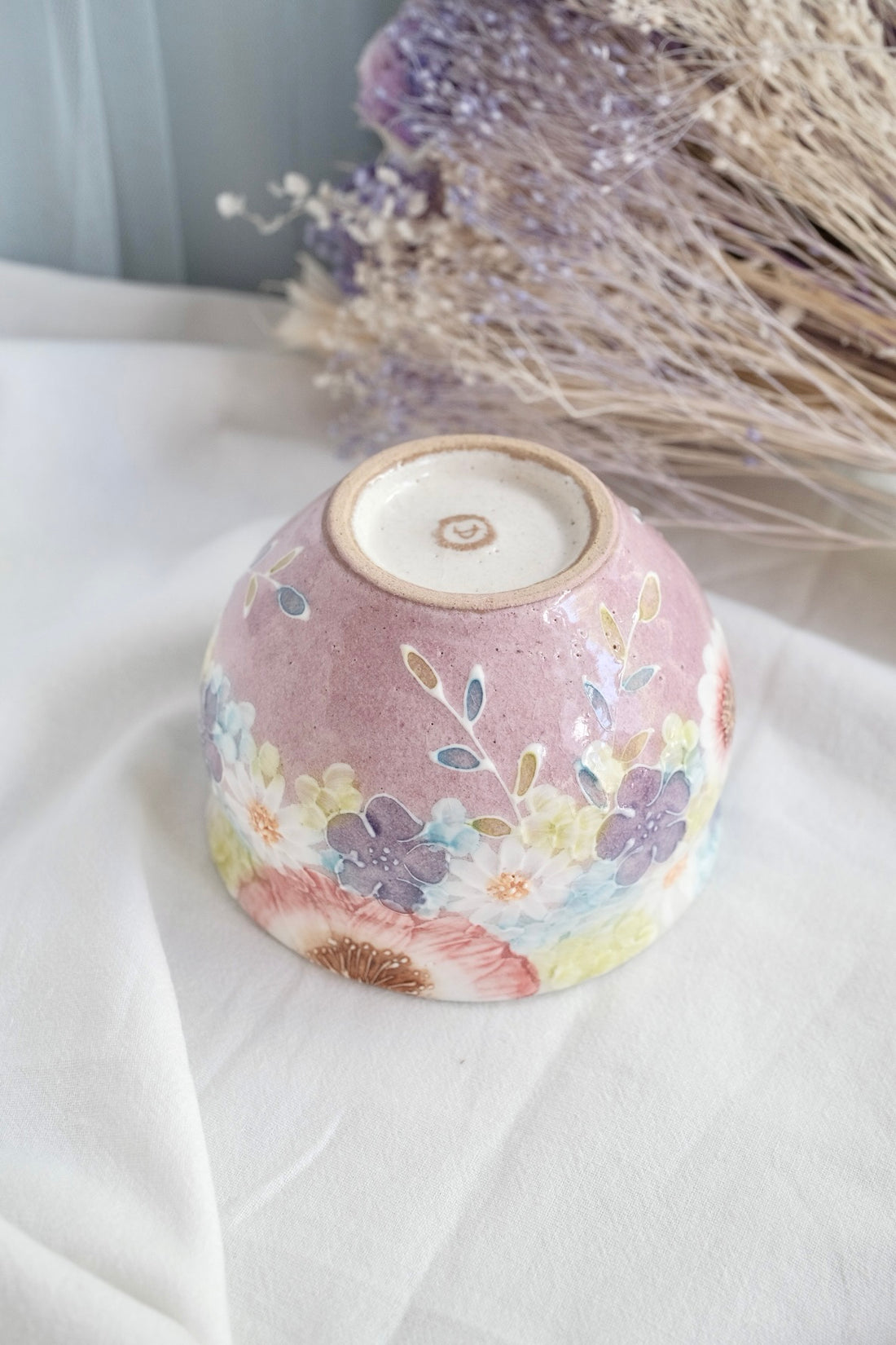 Seto Ware Flower Small Bowl