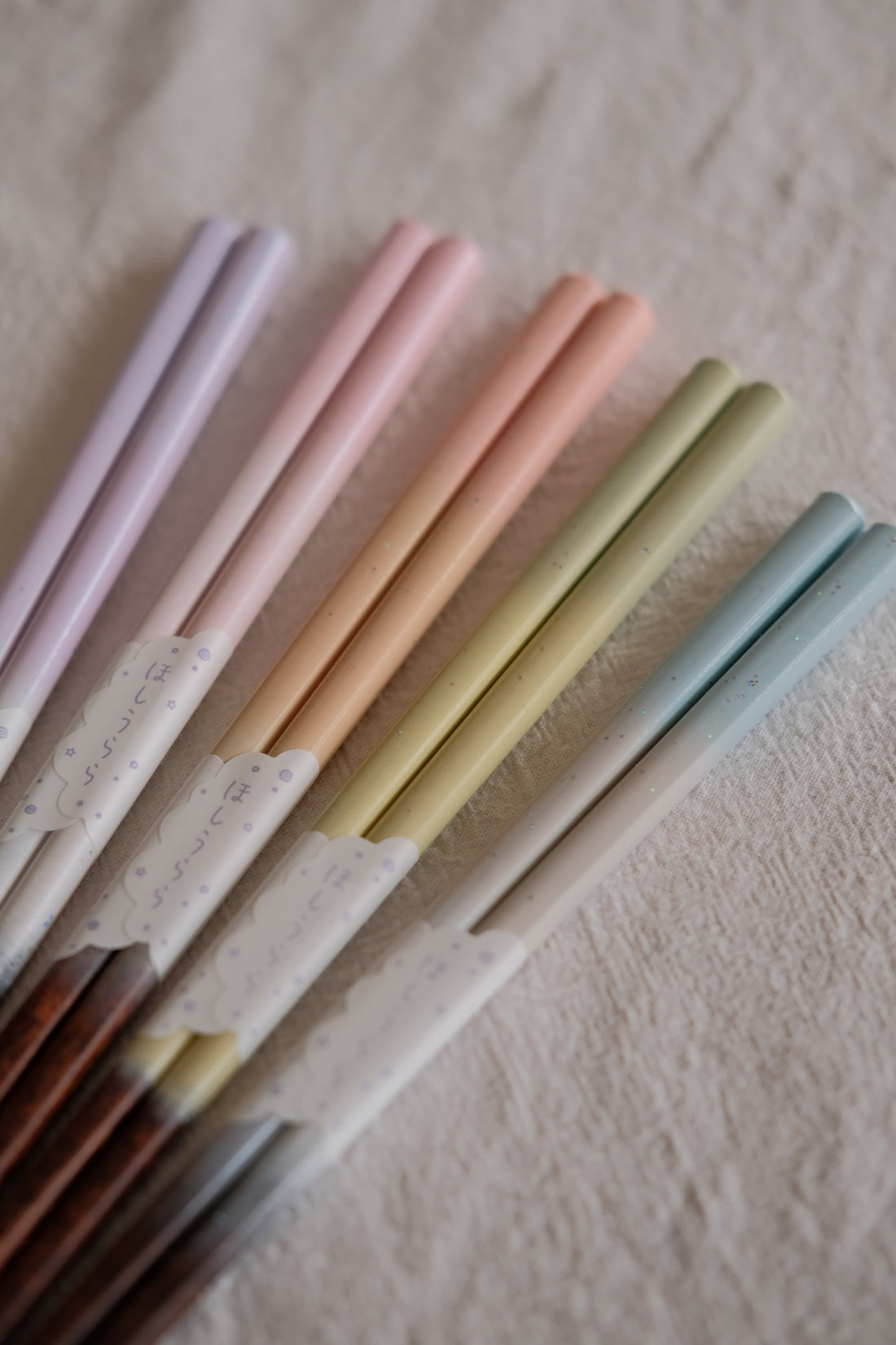 Japanese Natural Wood Chopsticks Pastel Collections