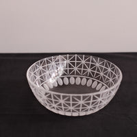 Miki Yamaguchi 山口未来 Kiriko Glass Medium Bowl Lattice Dot