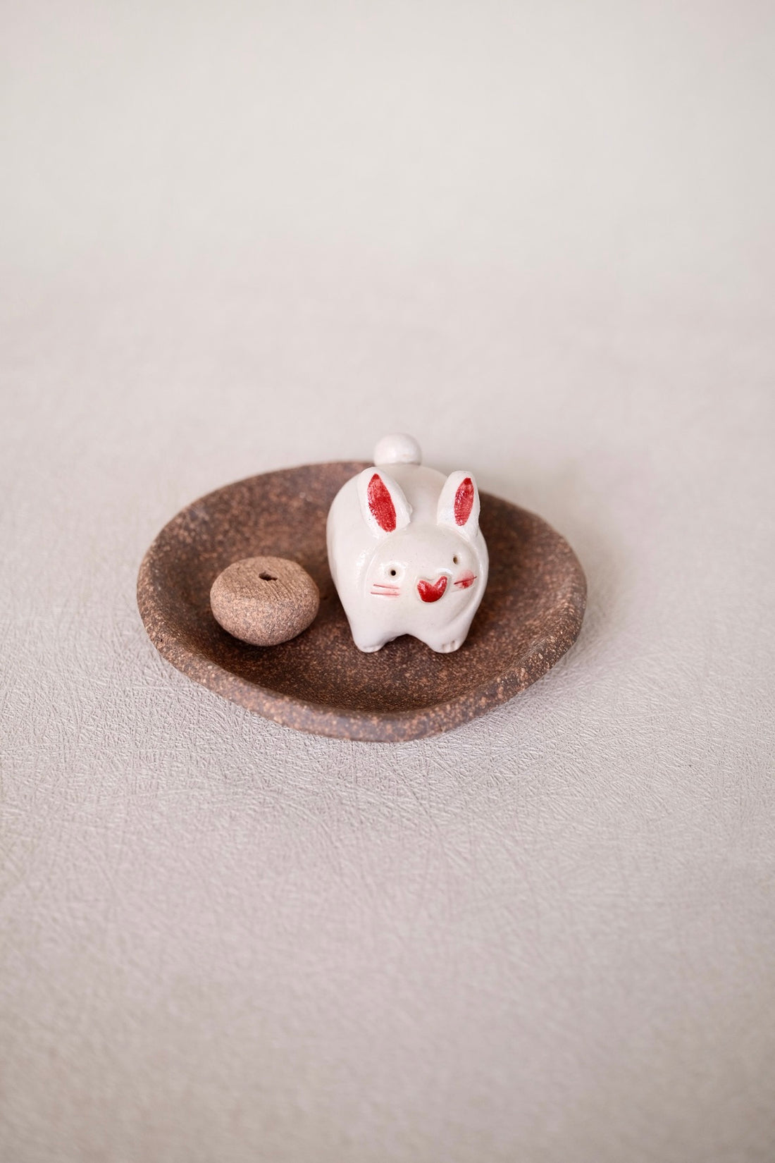 Japanese Clay Animals Incense Holder - Animal Collection