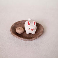 Japanese Clay Animals Incense Holder - Animal Collection