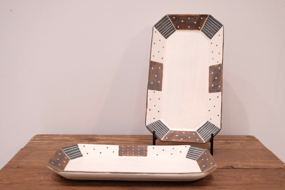 Emishi Kobo 池田匡優&美弥子 - Wide Octagon Plate Large EK03