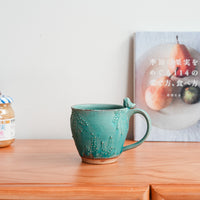 Satomi Motohashi 本橋里美 Bird Mug - Blue SM10