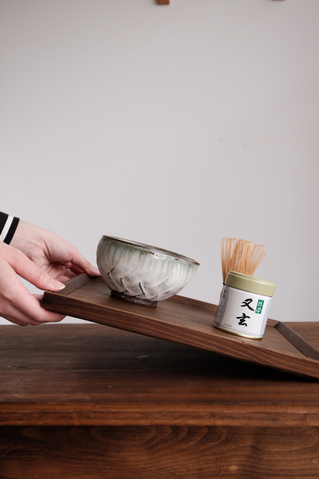 Non-Slip Surface Natural Wood Serving Tray