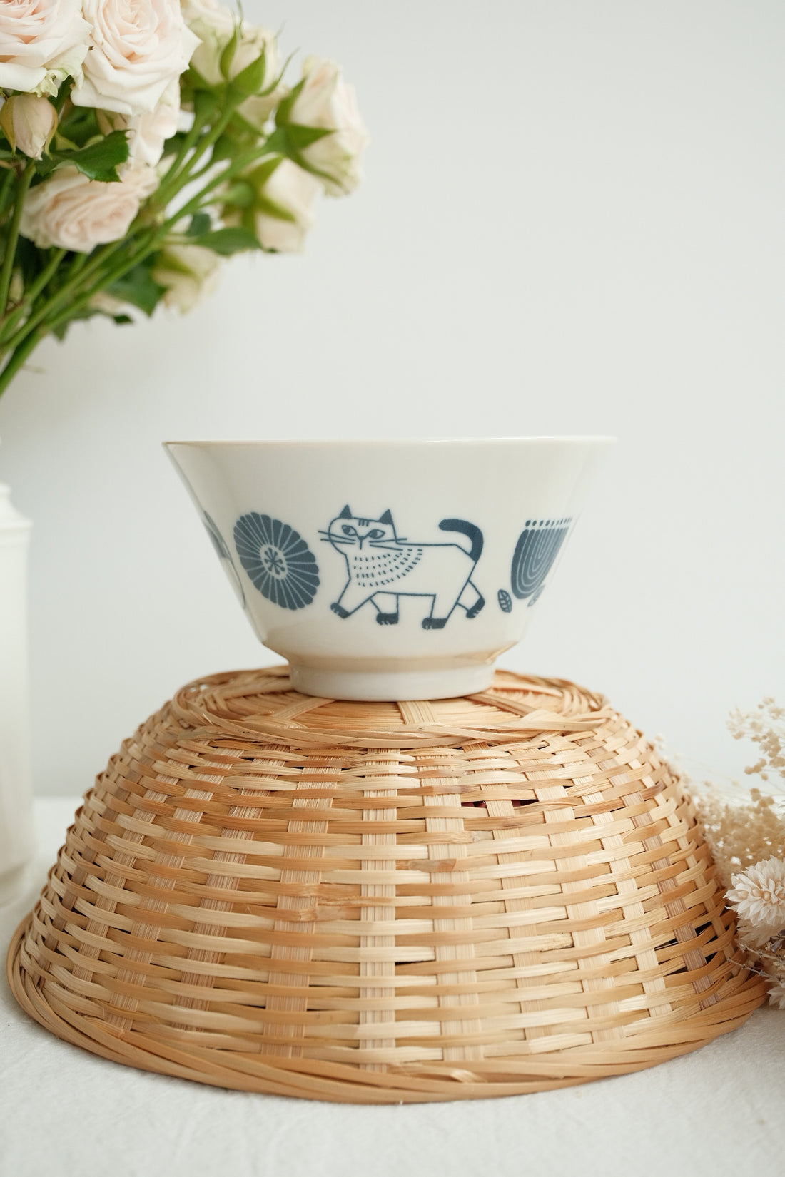 Hasami Ware Rice Bowl Cat Collection