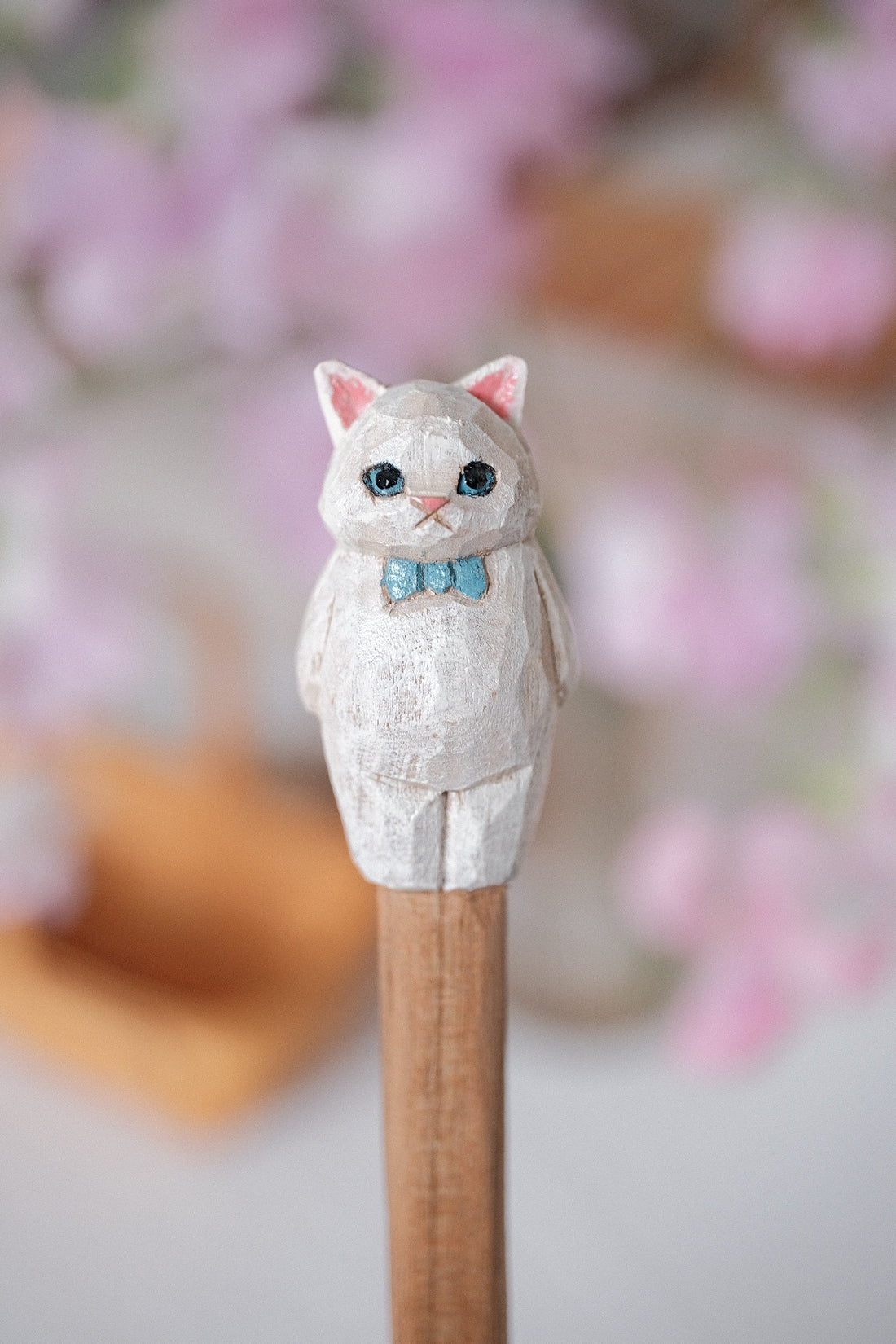 Ayataro Large Spoon - Cat with Blue Bowtie - aya10