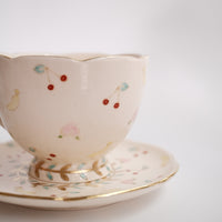 Taki Tomoda 友田多紀 Three Fruit Mug and Saucer  - TT13