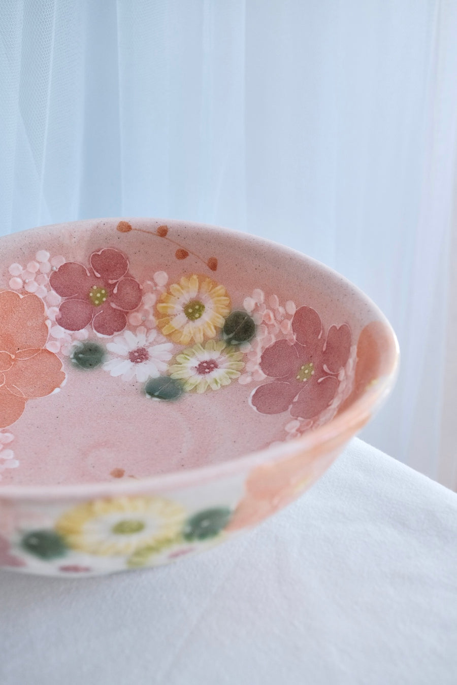 Seto Ware Flower Deep Plate